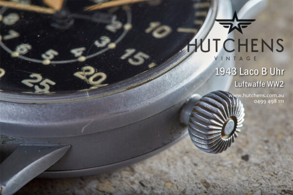 1943 Laco B Uhr Pilots Landscape Crown